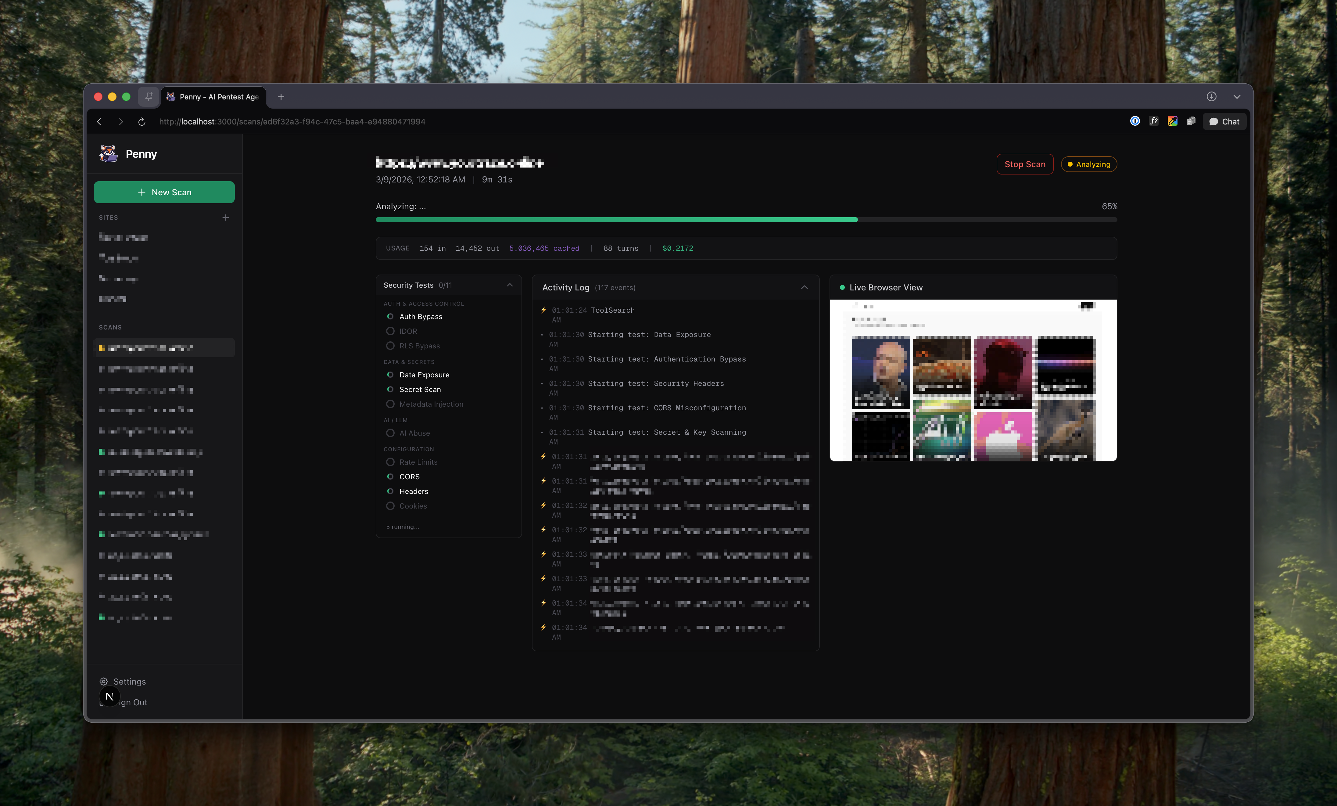Security audit tool preview
